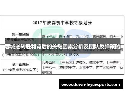 蓉城逆转胜利背后的关键因素分析及团队反弹策略